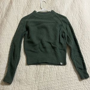 Girls Abercrombie sweater dark green